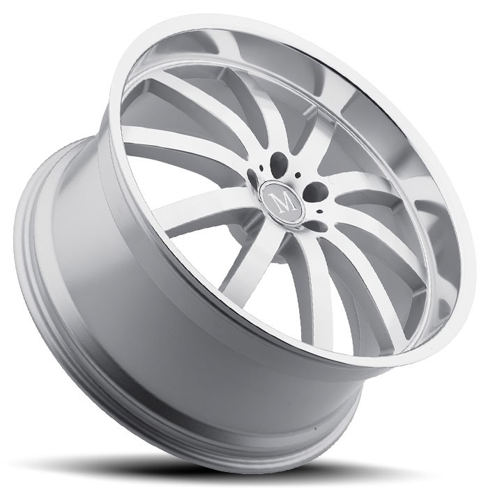 Velgen Mandrus Wilhelm 20x8,5 5x112 ET32 Zilver Machined Face &