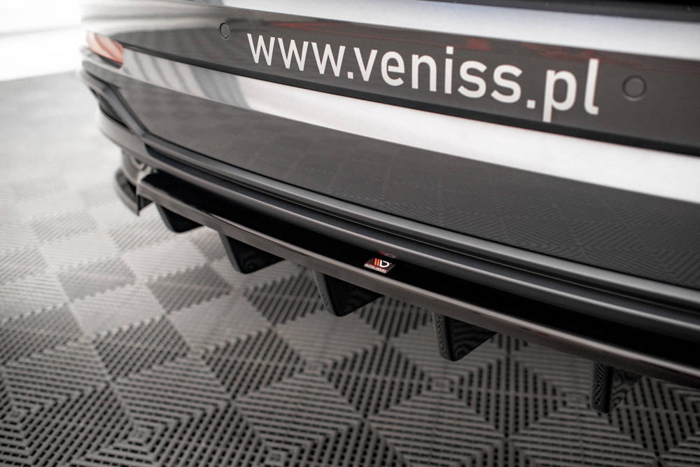 Diffuser passend voor Audi Q3 S-Line F3 Maxton Glans Zwart