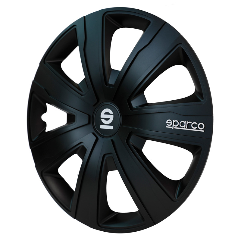 Sparco Wieldoppen Palermo - 15-inch - Zwart - Set van 4 stuks