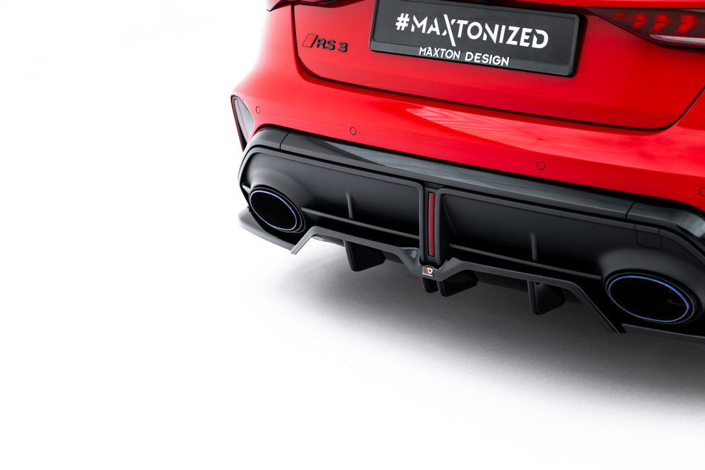 Diffuser Audi RS3 Limousine 8Y Facelift Maxton Glans Zwart
