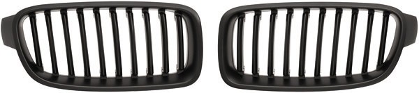 Grill Nieren passend voor BMW 3 Serie F30 Zwart mat