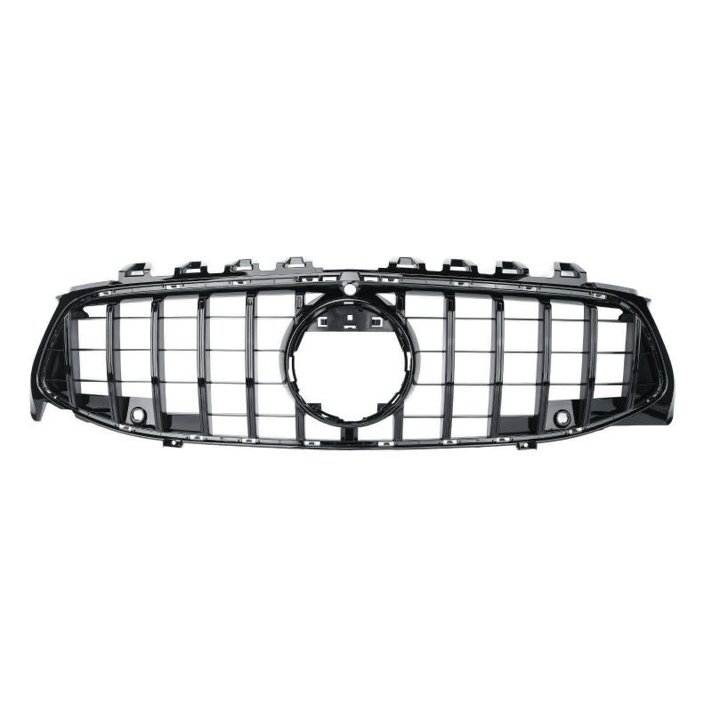 Grill passend voor Mercedes CLA C118, X118 Glans Zwart 19-23 GT Look