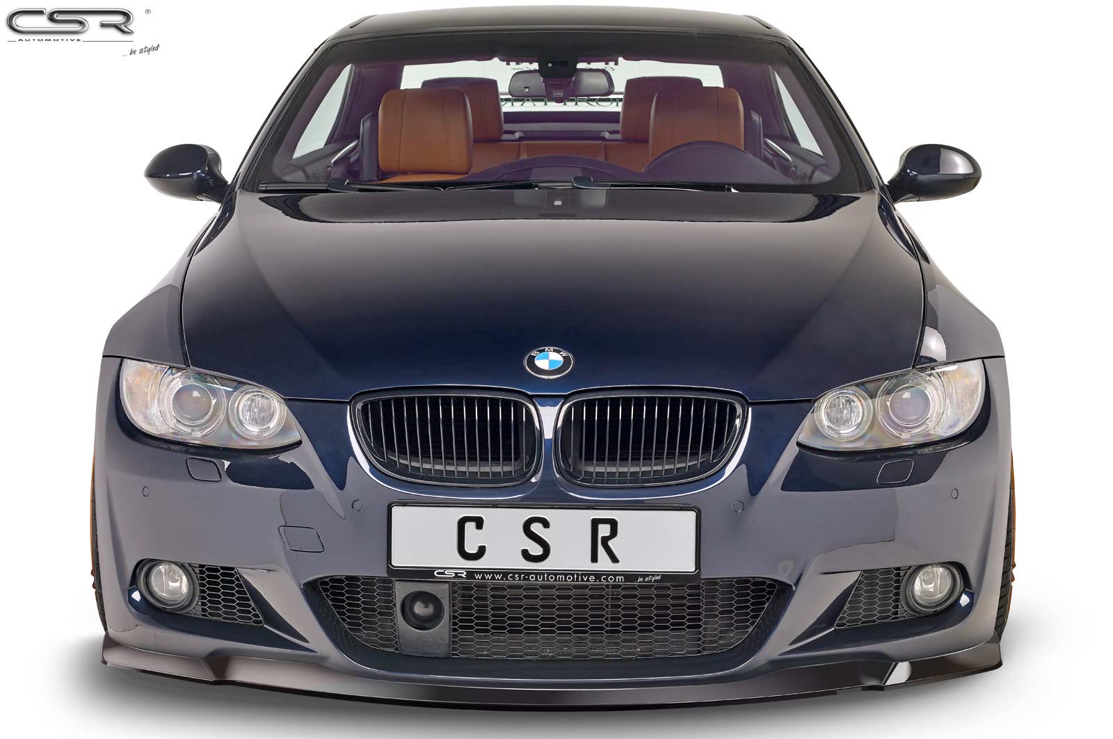 Voorspoiler BMW 3er E92 / E93 M-Paket Glans Zwart – 06/2006–03/2010