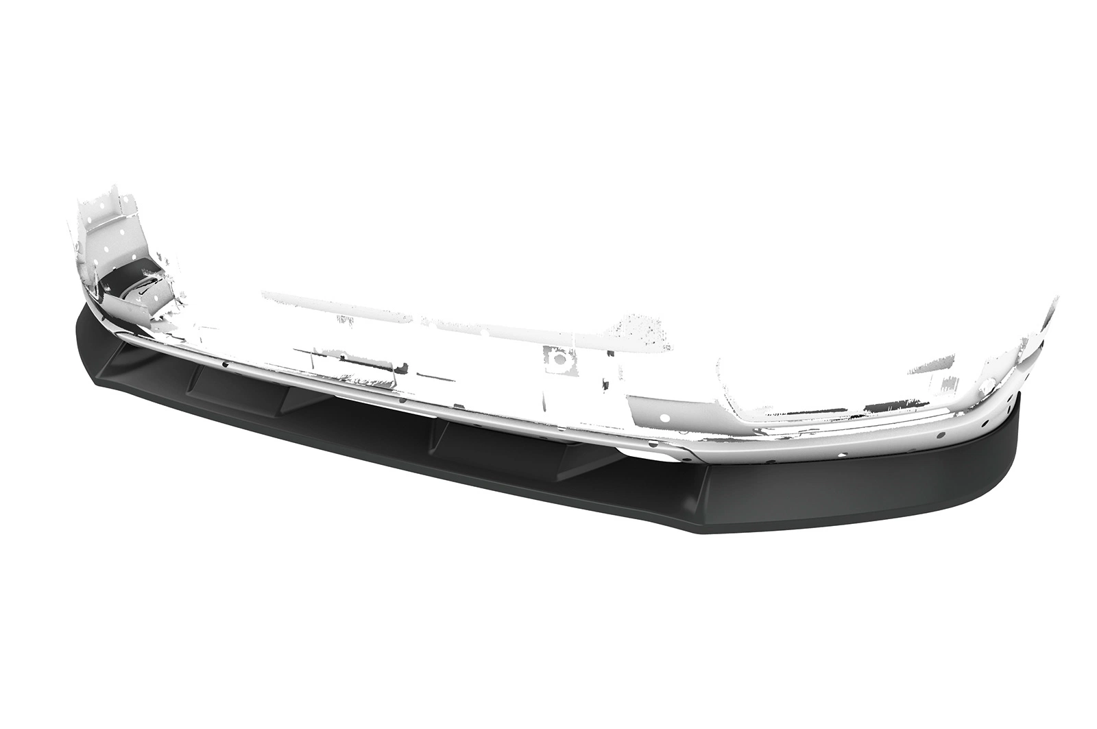 Voorspoiler passend voor Audi Q2 S-Line glans zwart – 2016–2020