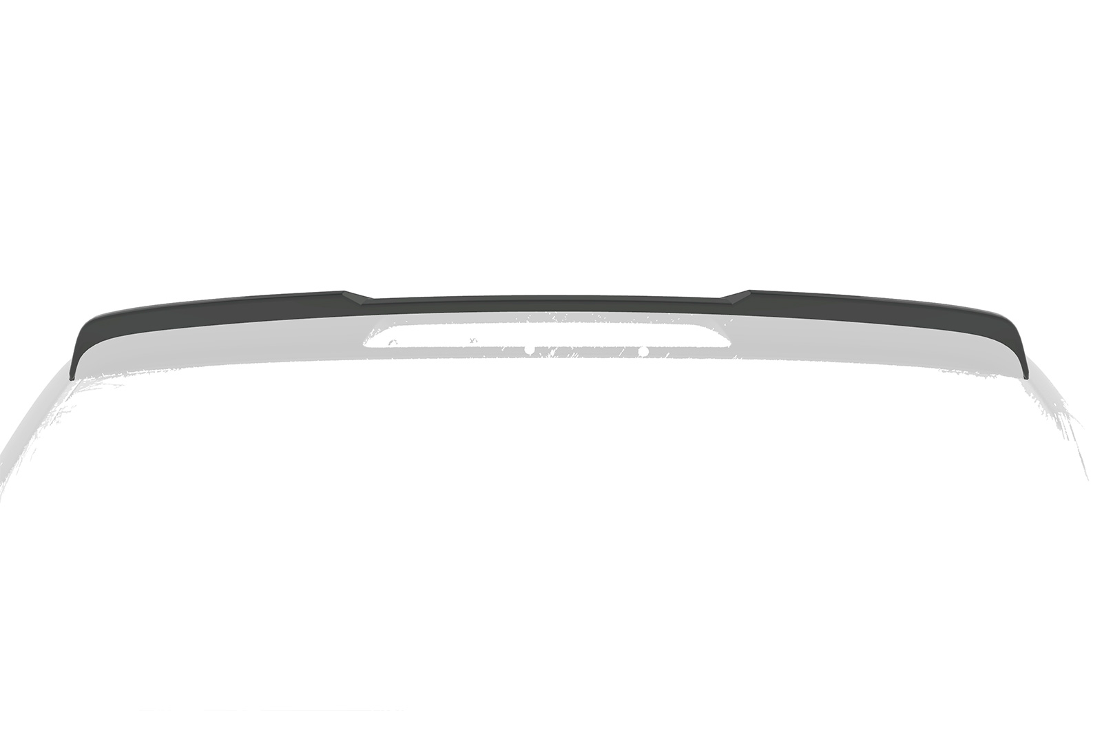 Spoiler passend voor Mercedes Benz V-Klasse 447 AMG-Line CSR glans Zwart