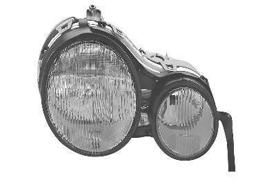 koplamp, Hella, H7+H7, pneum verstelb, links Mercedes E klasse,