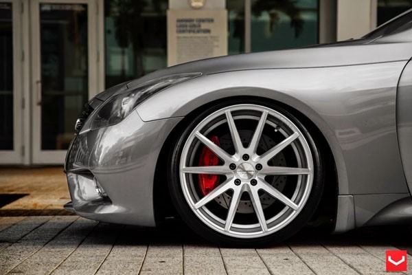 Vossen VFS1 8.5x21 5x130 ET44 Silver Brushed Flat Face