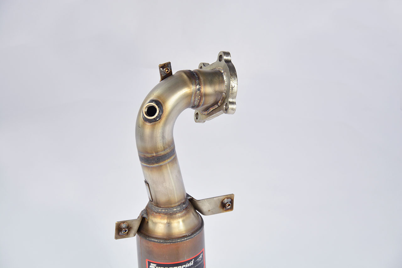 595 ABARTH 1.4T "Trofeo Edition" (140 Hp) (Ø65 with valve) 2015 Turbo downpipe kit + Metallic cataly
