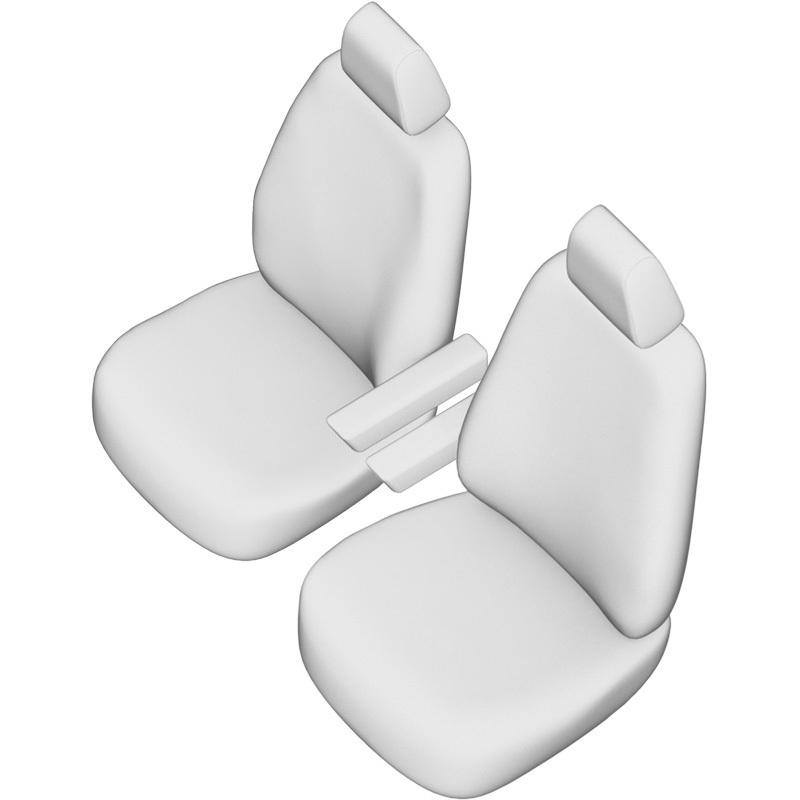 New York Design Kunstleder Stoelhoezenset 1+1  Citroën Berlingo/Peugeot Partner 2008-2018 (airbag onder plastic kap)