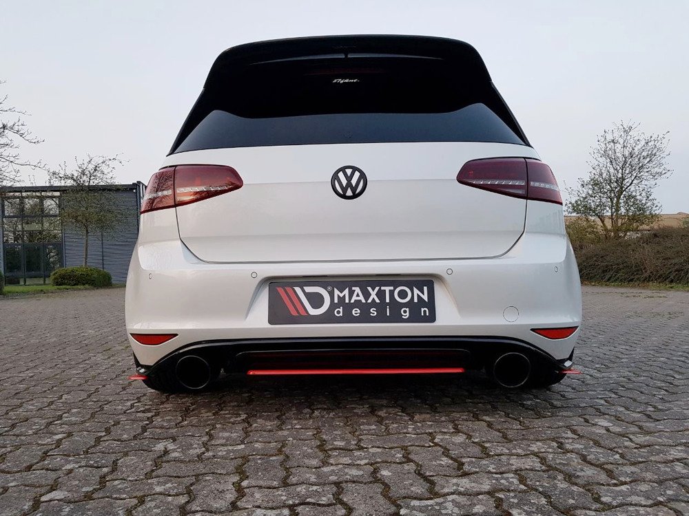 Diffuser passend voor VW Golf 7 GTI Clubsport Glans Zwart