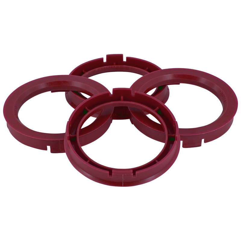 Set TPI Centreerringen - 64.0->56.1mm - Ruby Rood