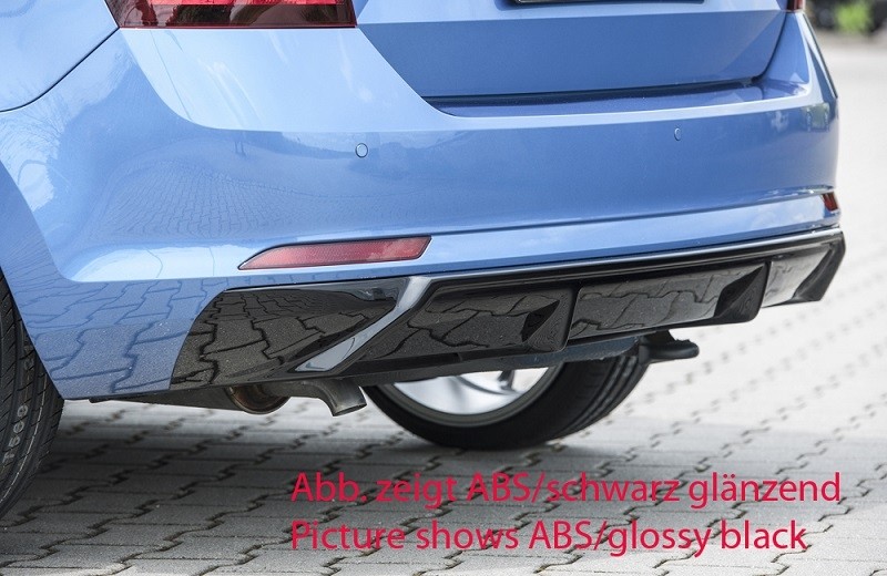 Achterbumper Diffuser Carbon-look Skoda Rapid Spaceback NH