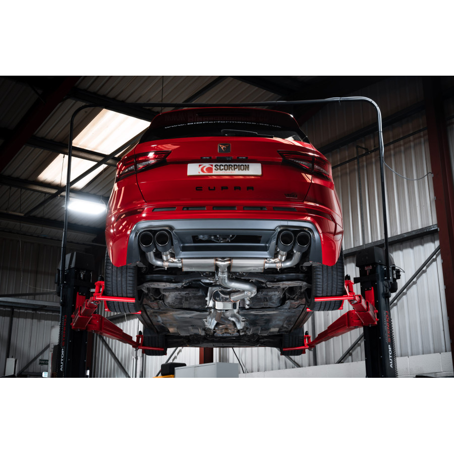 Cupra Ateca GPF Model Resonated gpf-back system with valves Scoripion