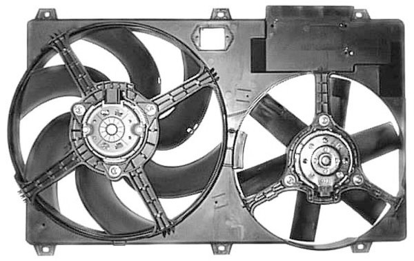 Radiator FAN +A/C DUCATO 02-06 383/305mm 2.0/2.2/2.3/2.8 JTD +AC