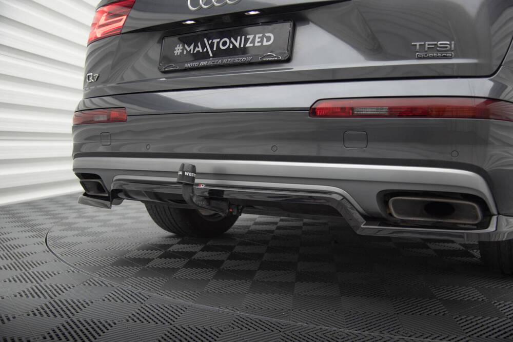 Diffuser passend voor Audi Q7 4M Maxton Glans Zwart