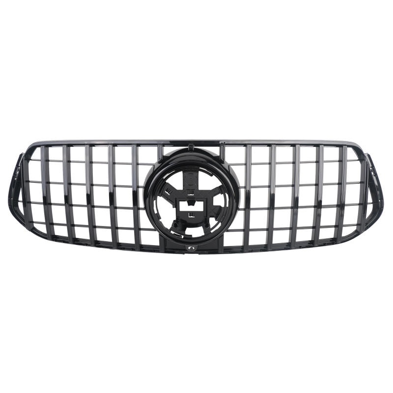 Grill passend voor Mercedes GLE W167 AMG / C167 Coupe 19-23 GT Look Glans Zwart