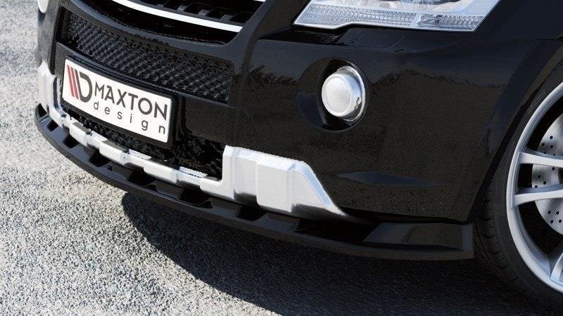 Voorspoiler passend voor Mercedes M-Klasse W164 AMG Maxton Design glans zwart