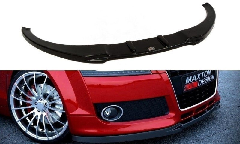 Voorspoiler passend voor Audi TT 8J Glanzend Zwart