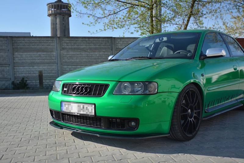 Voorspoiler passend voor Audi S3 8L Glanzend zwart