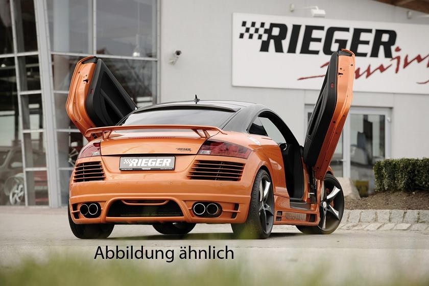 Achterbumper passend voor Audi TT 09.06- Rieger met PDC & Racegaas