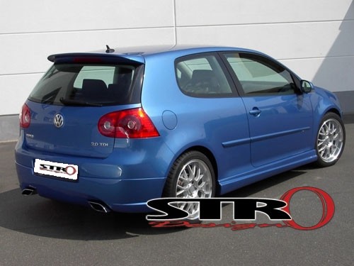 Achterbumper Diffuser passend voor VW Golf V STRO-Design ABS (voor duplex syste