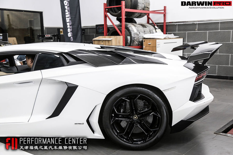 Lamborghini Aventador LP700 LP740 Coupe/Roadster BKSS Style Carbon Fiber Rear Side Scoops 2011-2016