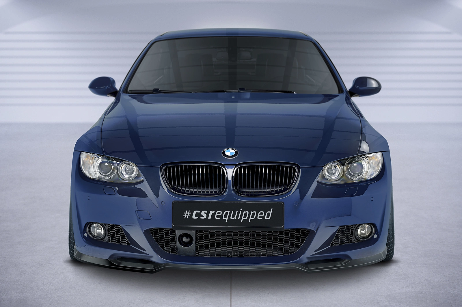 Voorspoiler passend voor BMW 3er E92/E93 M-Paket 06/2006-03/2010 Glans Zwart – CSR