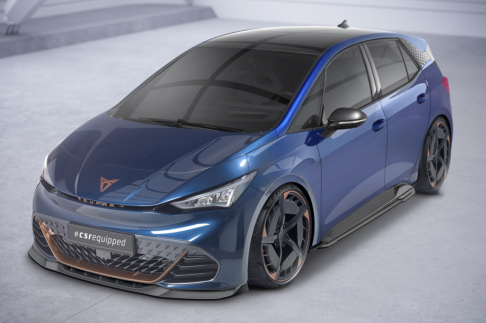Zijskirts passend voor Cupra Born CSR Glans Zwart