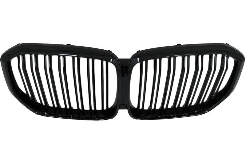 Grill passend voor BMW X5 G05 2018-.. Double Stripe M Glans Zwart