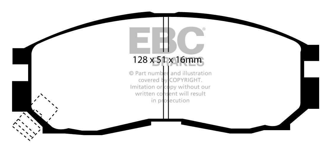 EBC Brakes MITSUBISHI Spacerunner 1.8 Auto 91-99 Remblokken voor