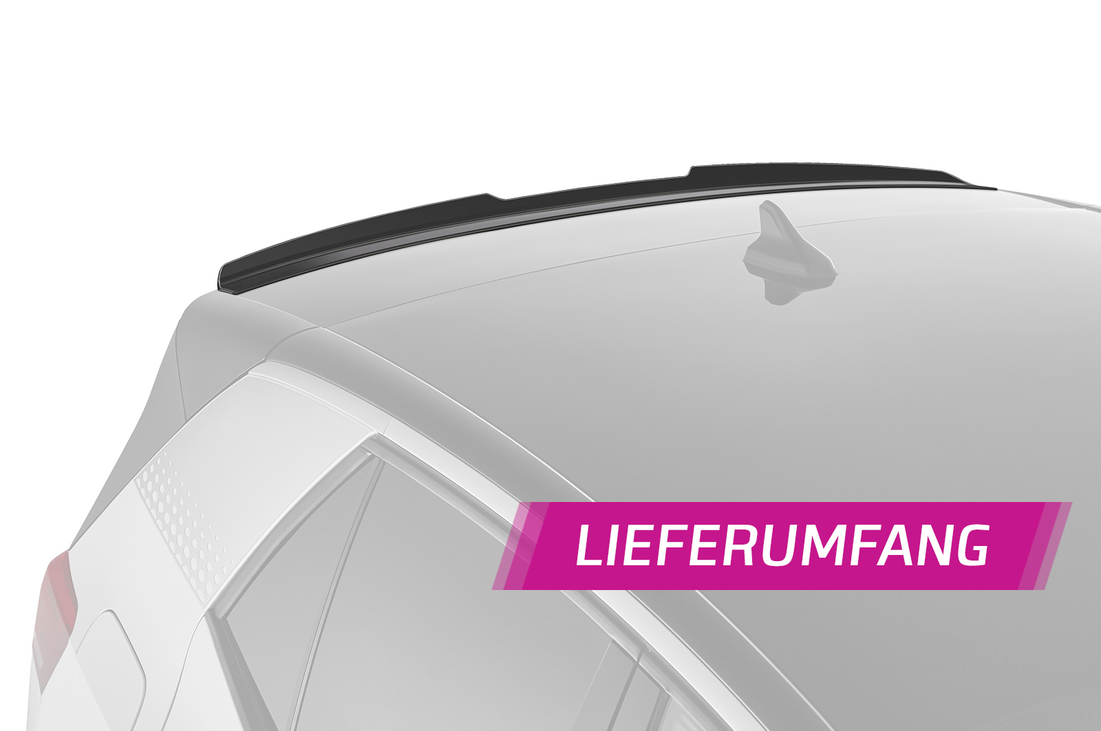 Spoiler passend voor Volkswagen ID.3 CSR Glans Zwart