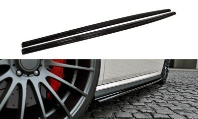 Zijskirts passend voor VW Polo MK5 GTI FACELIFT Glans Zwart