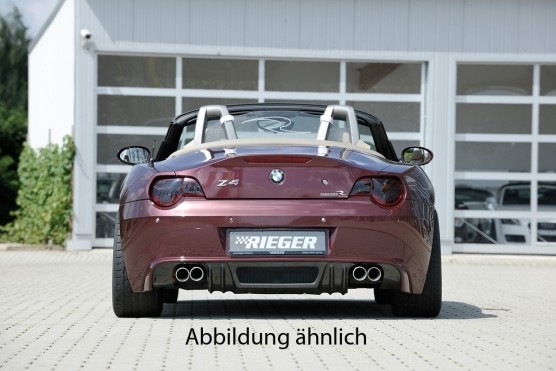 Achterbumper Diffuser passend voor BMW Z4 ABS 03- 90mm Rieger