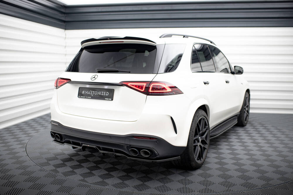 Diffuser passend voor Mercedes GLE 53 AMG SUV W167 Maxton Glans Zwart