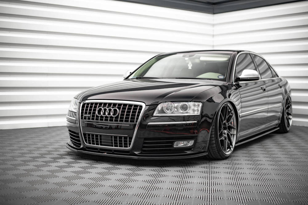 Zijskirts passend voor Audi S8 D3 Glanzend Zwart