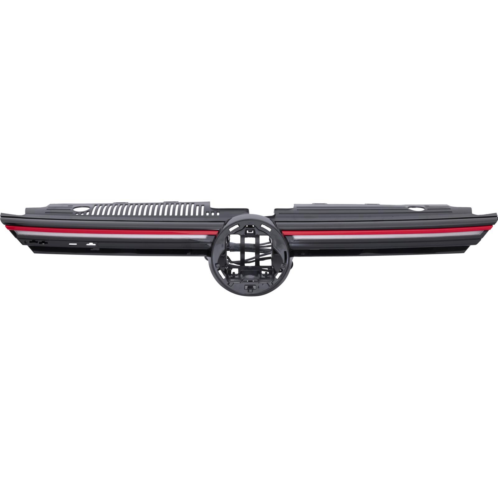 Grill passend voor Volkswagen Golf 8 Rood GTI met LED