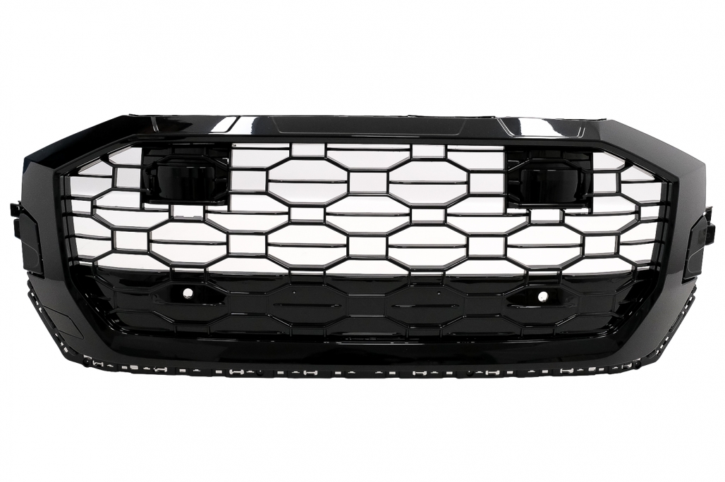 Grill passend voor Audi Q8 RS Look Glans Zwart