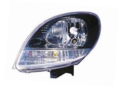 koplamp, Valeo, H4, zwart huis, wit knipperlicht, elektr verstel