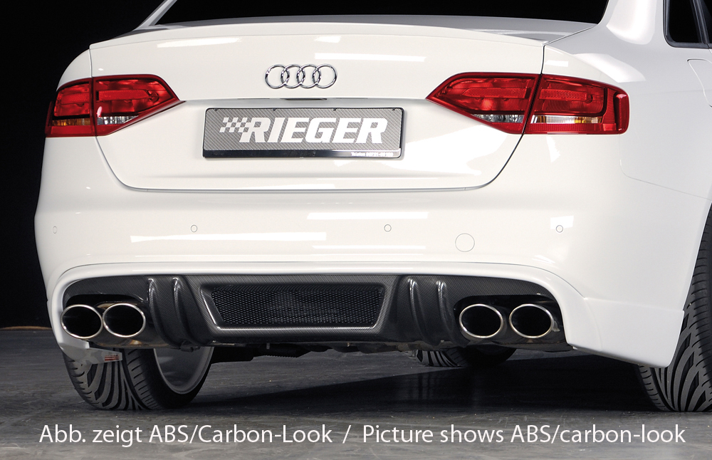 Diffuser passend voor Audi A4 B8 S-Line en S4 Rieger