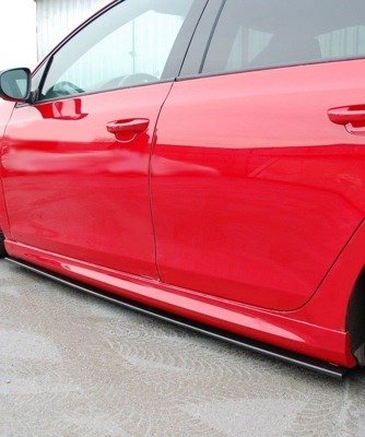 Zijskirts passend voor VW Golf 6 GTI 35TH / R20 Glans Zwart