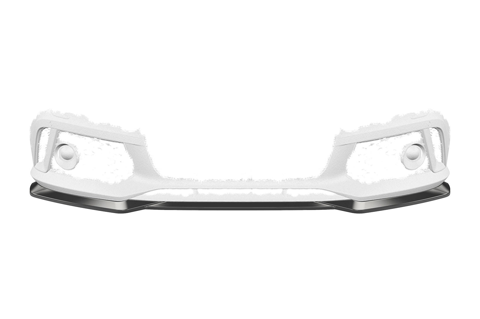 Voorspoiler passend voor Audi RS6 C7 Glans Zwart (2013-2018)