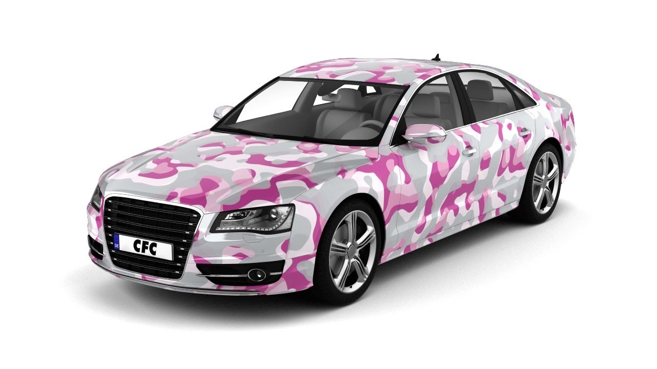 Car Wrap Folie Camouflage Princess Glans 150x100cm