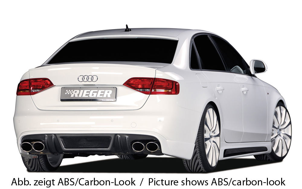 Diffuser passend voor Audi A4 B8 S-Line en S4 Rieger