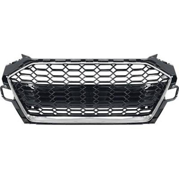 Grill passend voor Audi A4 B9 19- RS Look Chroom