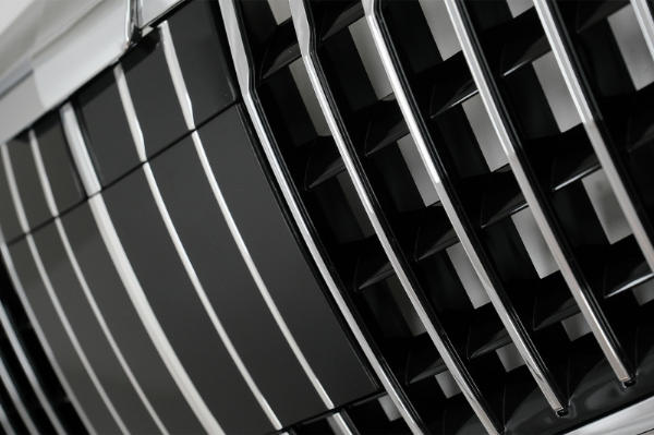 Grill passend voor Mercedes W222 Vertical Design Chroom