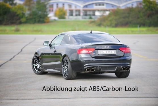 Achterbumper Diffuser passend voor Audi A5 B8/B81 07-11 S-line Rieger carbon-look
