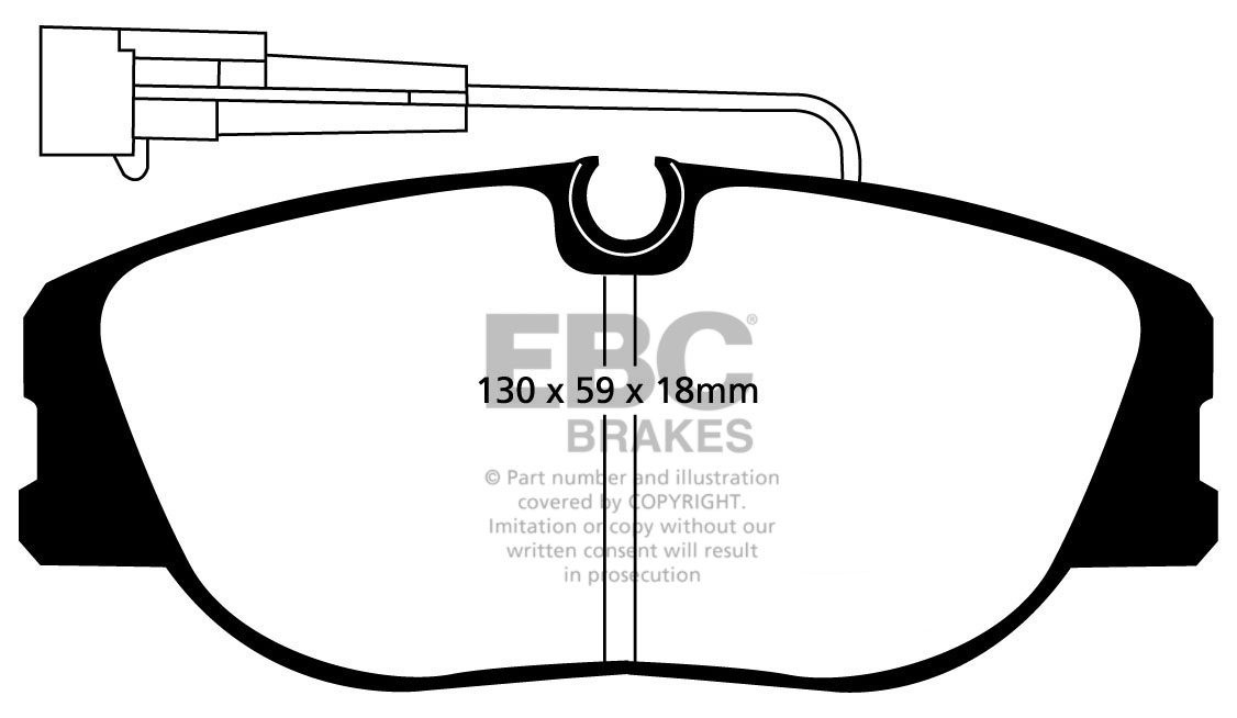 EBC Brakes LANCIA Kappa 2.0 95-98 Remblokken voorzijde