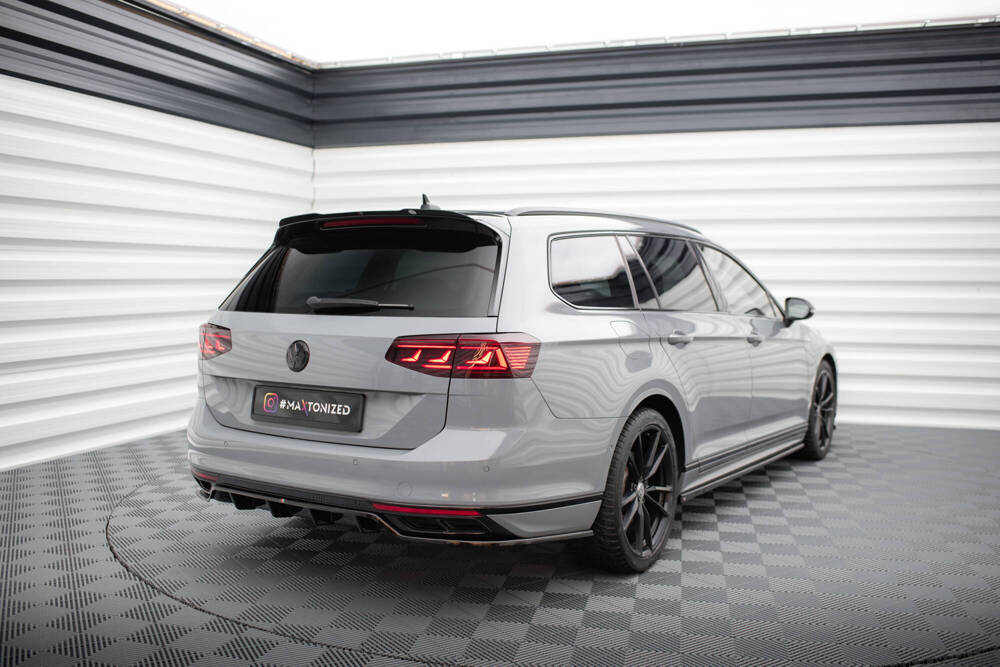 Spoiler passend voor Volkswagen Passat R-Line B8 Glans Zwart Maxton