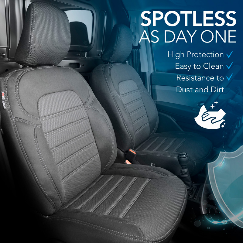 Original Design Stoffen Stoelhoezenset 1+1  Mercedes Vito 2014-