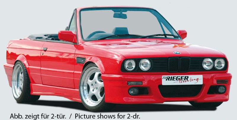 Zijskirts passend voor BMW E30 4 Deurs Rieger